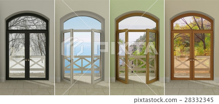 Windows at different times . Windows at different times . 28332345