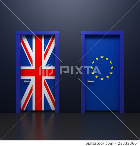 3d illustration of the door 28332360