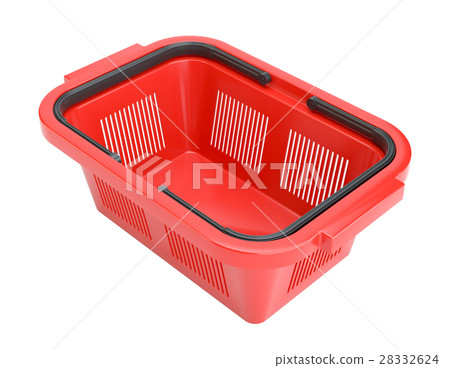 Red shopping basket Red shopping basket 28332624