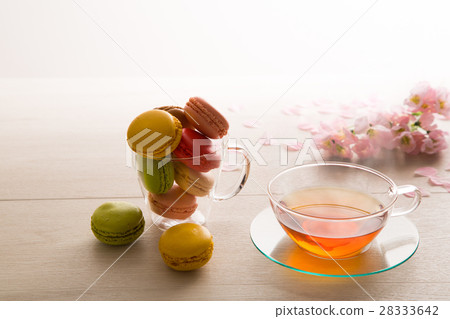 Macaron and tea Macaron and tea 28333642