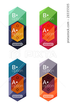 Geometric Option Geometric option infographic templates - Stock Illustration [28335505 ...