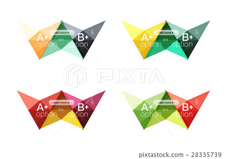 Colorful arrow option infographics banners Colorful arrow option infographics banners 28335739