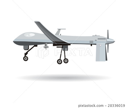 Flying Drone Vector Illustration In Flat Design Stock Illustration 28336019 Pixta