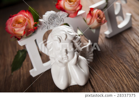 Angel, Happy Valentine's Day, mirror background Angel, Happy Valentine's Day, mirror background 28337375