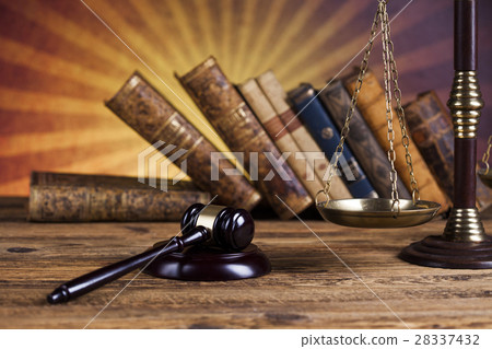 Judge gavel,Law concept, wooden desk background 28337432
