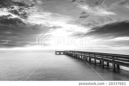 Old bridge Stand on the sea Old bridge Stand on the sea 28337681