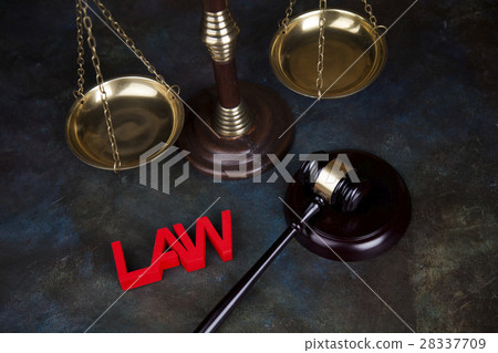 Law wooden gavel barrister, justice concept, legal 28337709