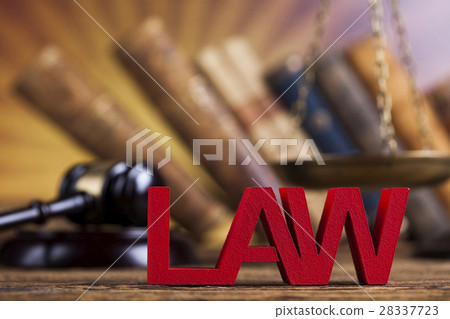 Law wooden gavel barrister, justice concept, legal 28337723