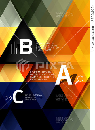 Vector modern triangle background 28338004