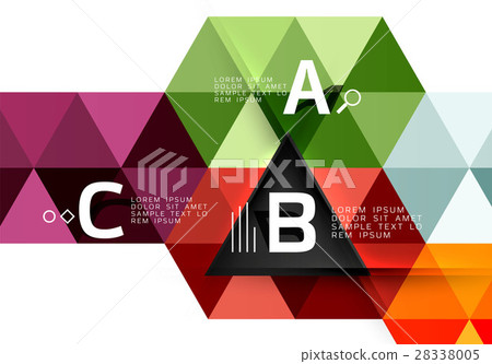 Vector modern triangle background Vector modern triangle background 28338005