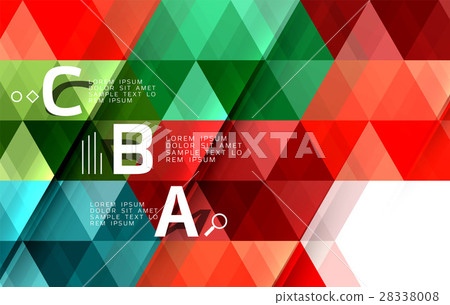 Vector modern triangle background Vector modern triangle background 28338008