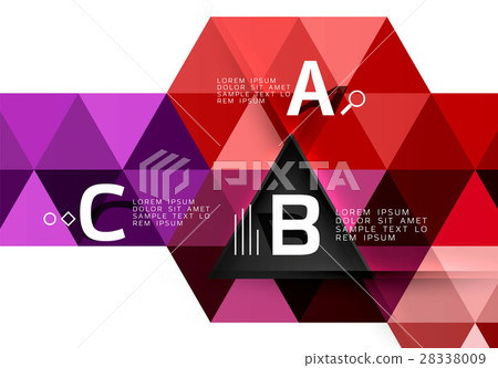 Vector modern triangle background Vector modern triangle background 28338009
