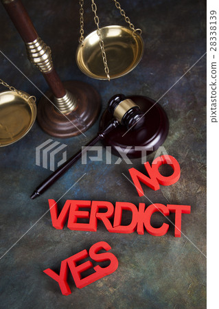 Verdict, Court gavel,Law theme, mallet of judge 28338139