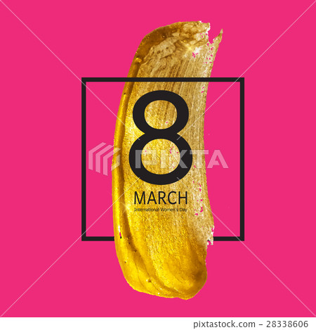 Women s Day Greeting Card 8 March Vector 28338606