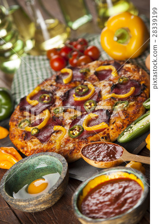Pizza cooking ingredients Pizza cooking ingredients 28339199