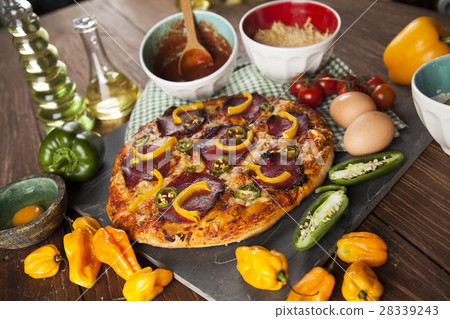 Pizza cooking ingredients Pizza cooking ingredients 28339243