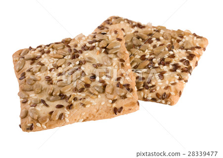 crispy bread with seeds of sunflower, flax and crispy bread with seeds of sunflower, flax and 28339477
