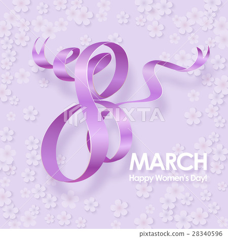 March 8 greeting card. 28340596