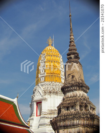 white golden THAI style stupa decoration ornaments 28341070