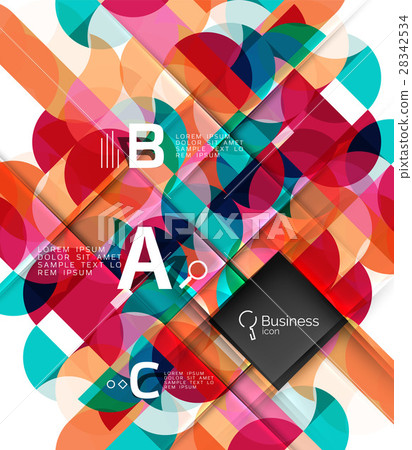 Geometric shape on white vector 28342534