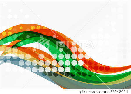 Abstract wavy lines with transparent dots Abstract wavy lines with transparent dots 28342624