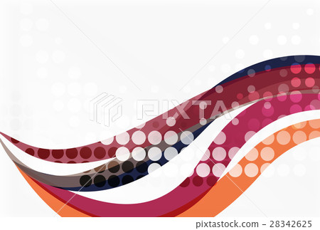 Abstract wavy lines with transparent dots Abstract wavy lines with transparent dots 28342625