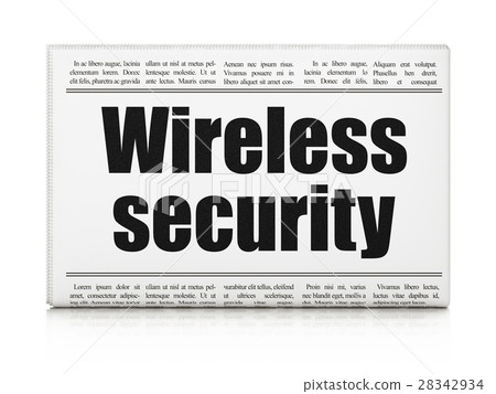 Protection concept: newspaper headline Wireless Protection concept: newspaper headline Wireless 28342934