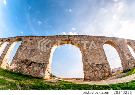Kamares Aqueduct near Larnaca, Cyprus Kamares Aqueduct near Larnaca, Cyprus 28343236