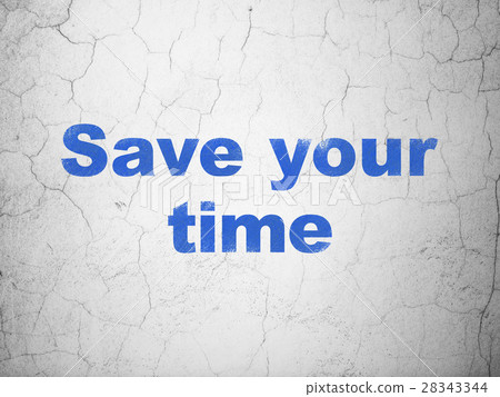Timeline concept: Save Your Time on wall 28343344