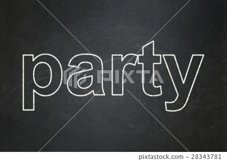 Entertainment, concept: Party on chalkboard 28343781