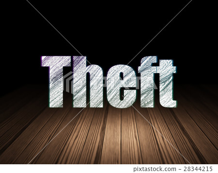 Privacy concept: Theft in grunge dark room 28344215
