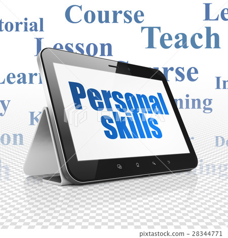 Learning concept: Tablet Computer with Personal 28344771