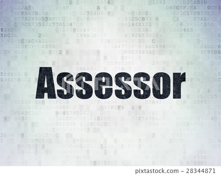 Insurance concept: Assessor on Digital Data Paper 28344871