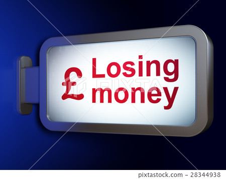 Currency concept: Losing Money and Pound on Currency concept: Losing Money and Pound on 28344938