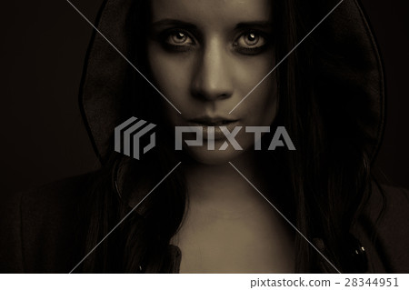 emotion expression dark girl face emotion expression dark girl face 28344951