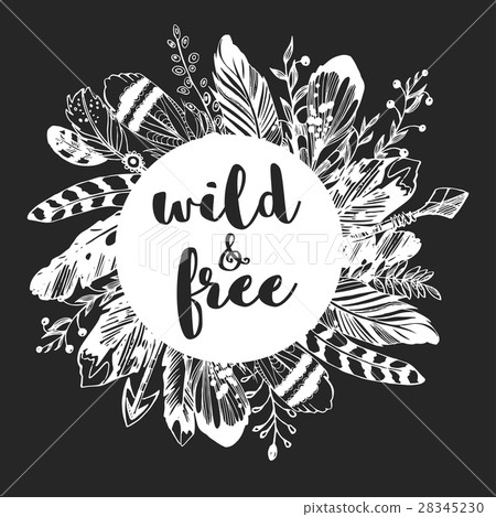 Boho chic image Fashion illustration Boho style Boho chic image Fashion illustration Boho style 28345230