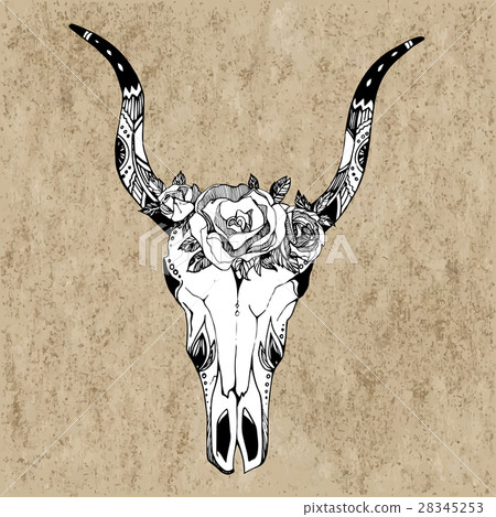 Boho chic VECTOR vintage image Fashion 28345253