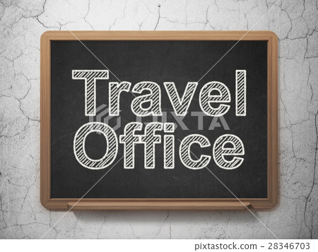 Vacation concept: Travel Office on chalkboard Vacation concept: Travel Office on chalkboard 28346703