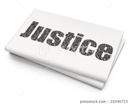 Law concept: Justice on Blank Newspaper background 28346715