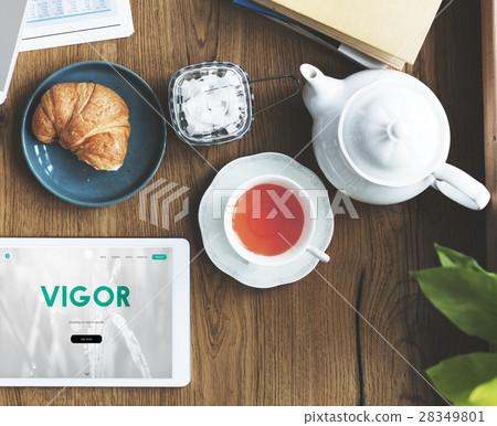 Healthy lifestyle online webpage interface 28349801