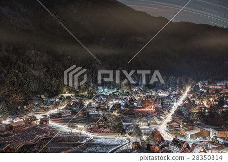 Night on Shirakawago 28350314