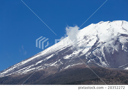 Shizuoka _ Houyanaga crater opening Mt. Fuji 28352272