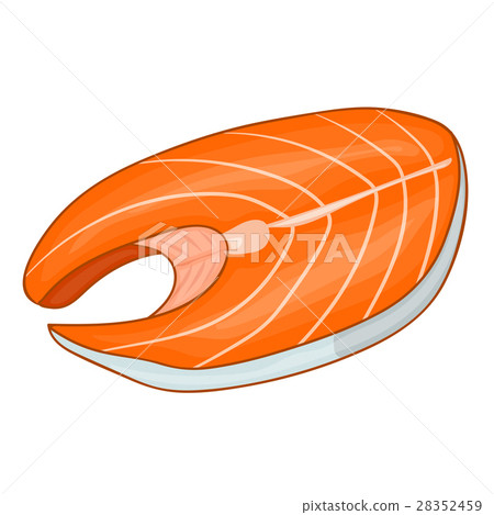 Fish steak of tuna isolated illustration Fish steak of tuna isolated illustration 28352459