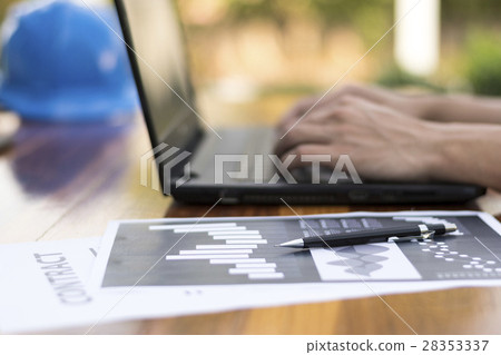 businessman hand working with new modern computer businessman hand working with new modern computer 28353337