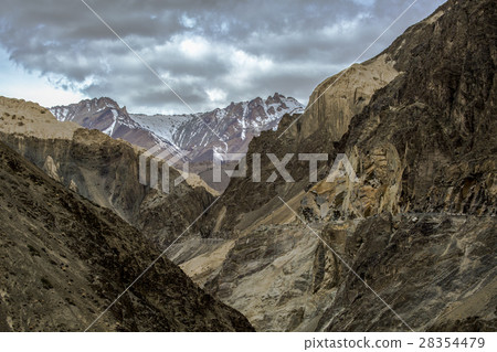 Moonland Landscape in Lamayuru at Ladakh, India 28354479