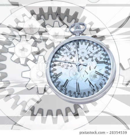 The gear of the clock carves time The gear of the clock carves time 28354539