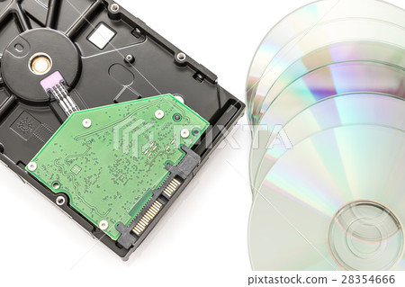 Hard disk drive and dvd disc Hard disk drive and dvd disc 28354666