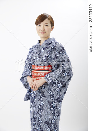 A woman in a yukata A woman in a yukata 28355430