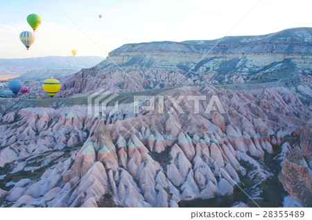 Scenery of rose valley seen from balloon (Turkey) Scenery of rose valley seen from balloon (Turkey) 28355489