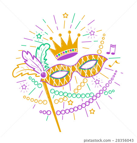 Mardi Gras Mask icon. Mardi Gras Mask icon. 28356043